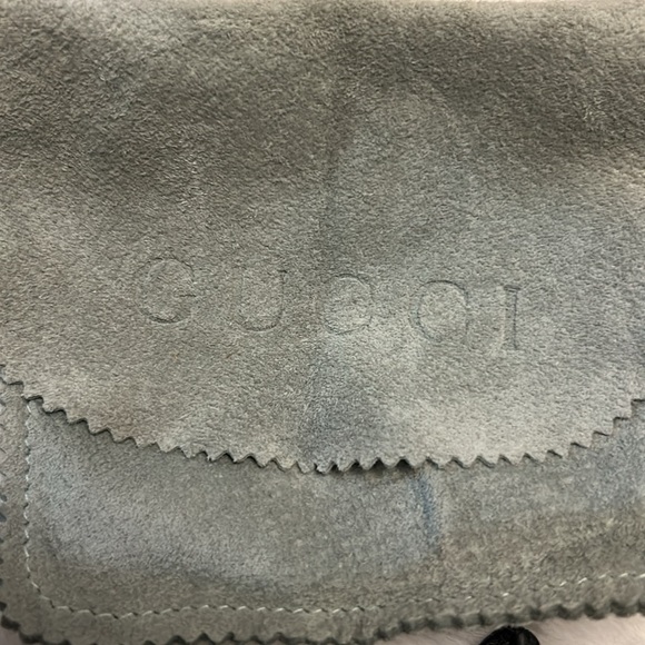 Gucci large black patent leather there and silver stone clasp bangle bracelet - Picture 11 of 17